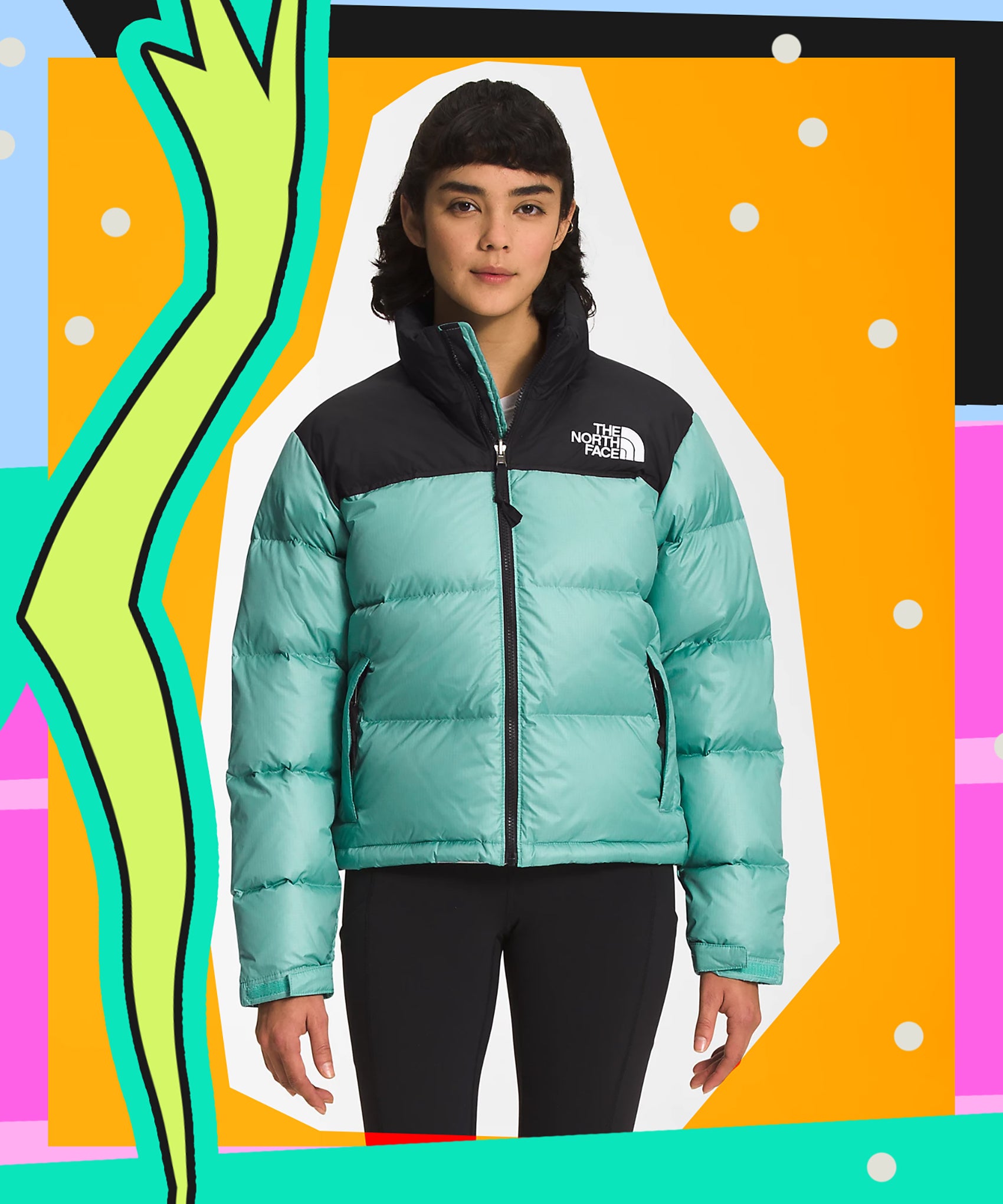 The North Face Printed Multicolor Osito Jacket Women's