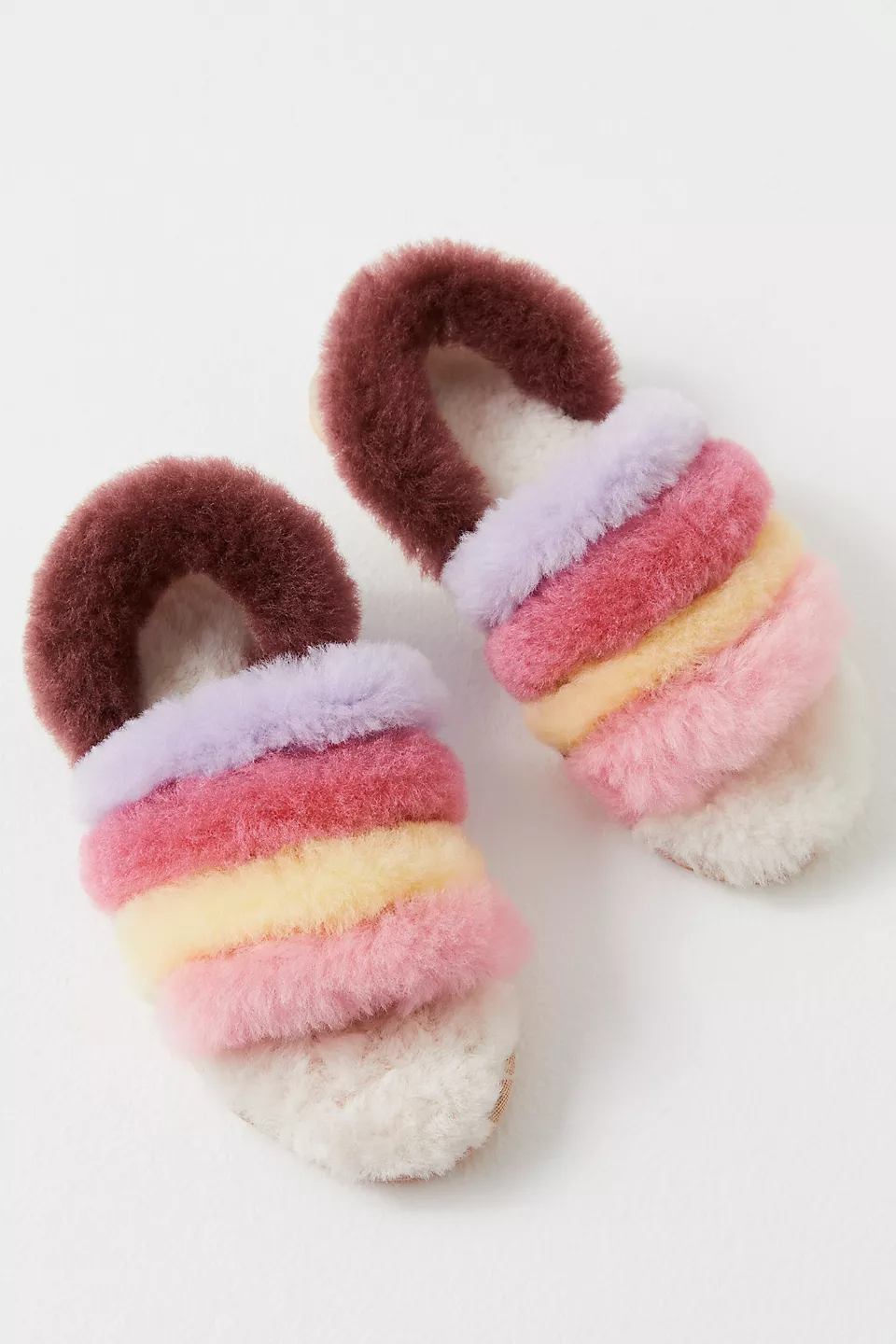 emu australia rainbow slippers