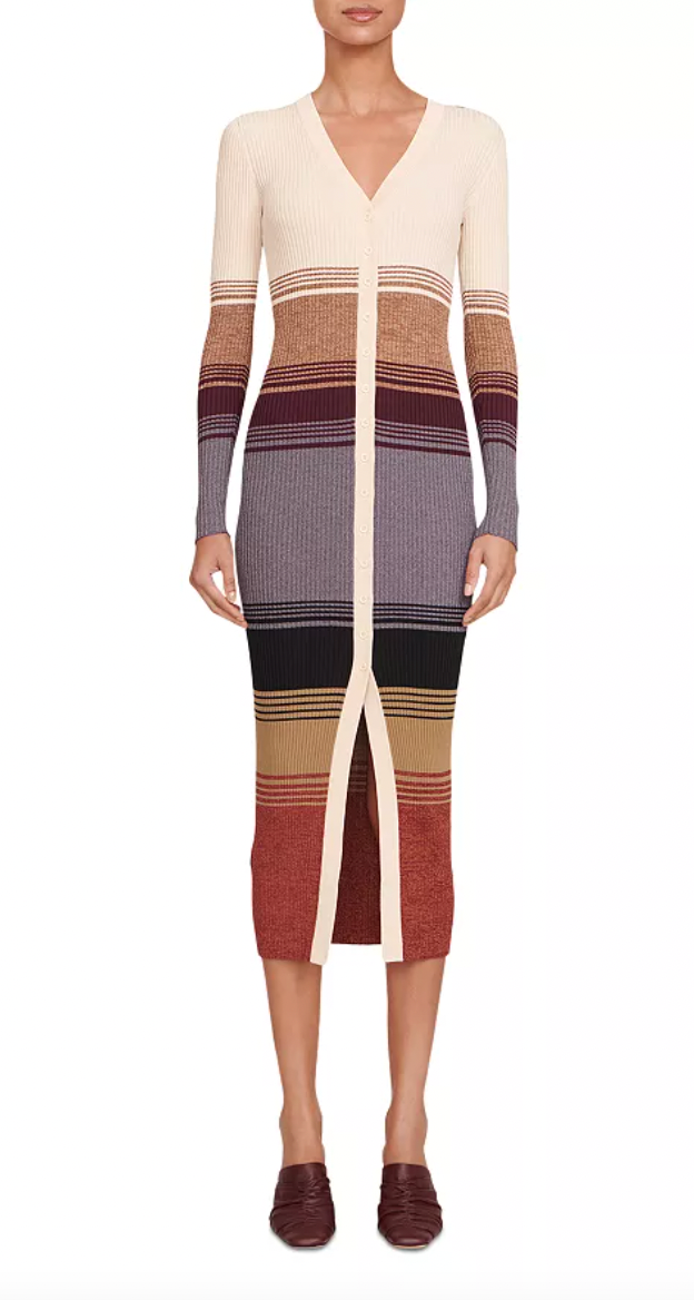 Staud + Shoko Striped Sweater Dress