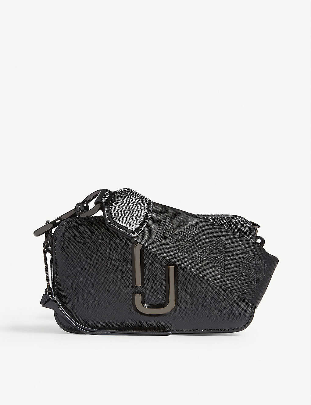 Marc Jacobs Snapshot Leather Cross-body Bag in Black