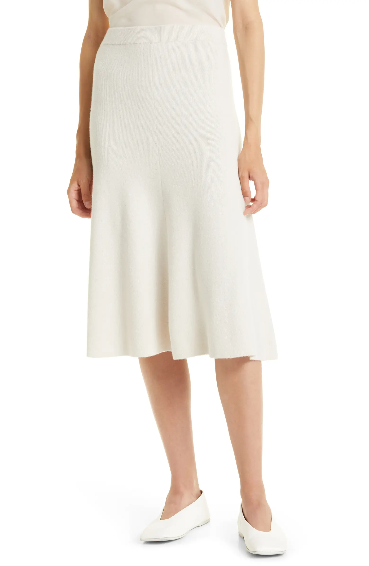 Nordstrom Signature + Cashmere & Cotton Blend Knit Skirt