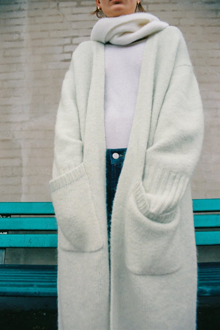 Oversized cardigan outlet coat