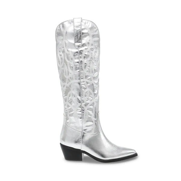 Steve Madden + Knighly Bootie Silver