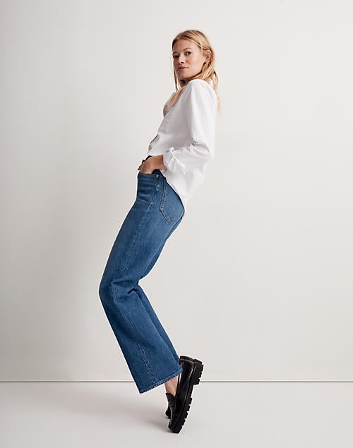 Madewell + The Perfect Vintage Wide-Leg Jean in Leifland Wash