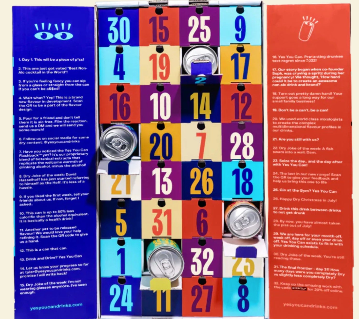 Yes You Can Drinks + Dry(er) Month Advent Calendar