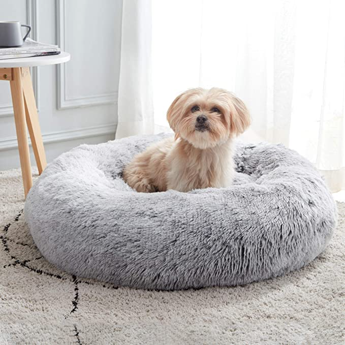 Western Home WH + Anti-Anxiety Donut Dog Cuddler Bed