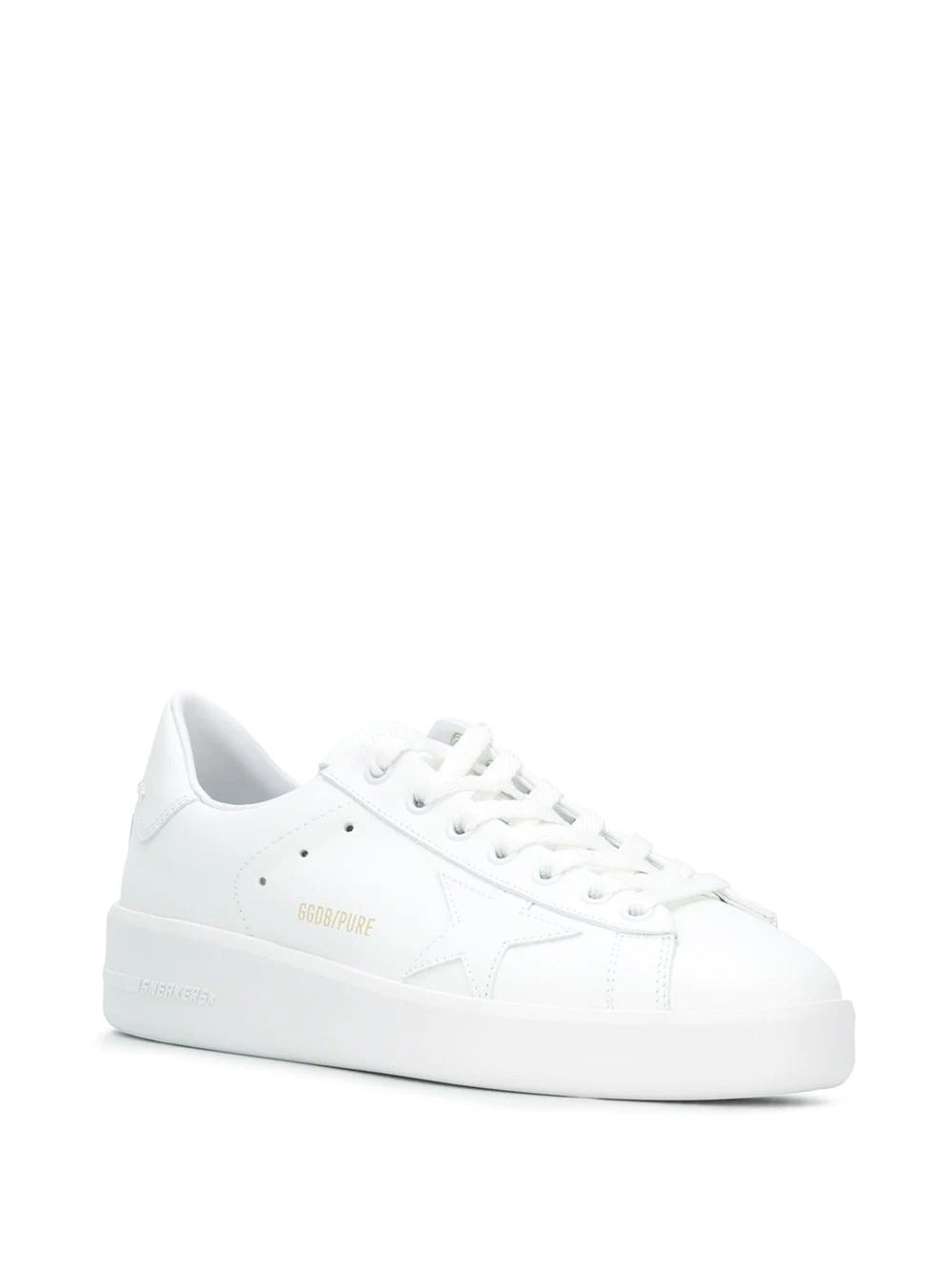 Golden Goose + Pure Leather Low-Top Sneakers