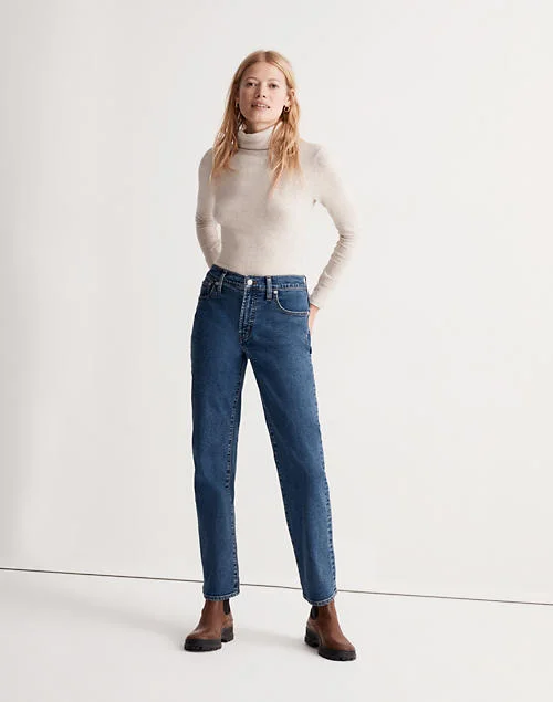 Madewell + The Perfect Vintage Straight Jean in Bright Indigo Wash:  Instacozy Edition