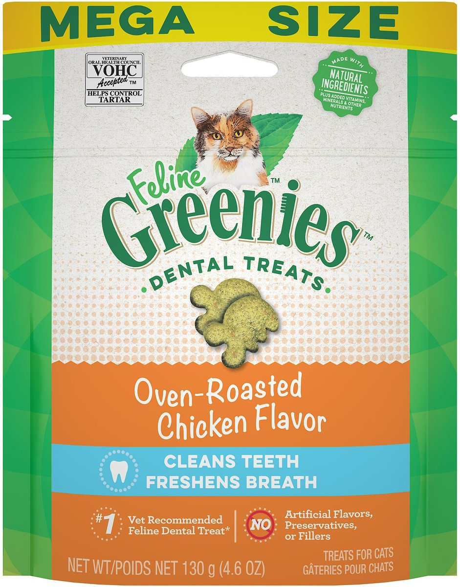 calories in greenies for cats