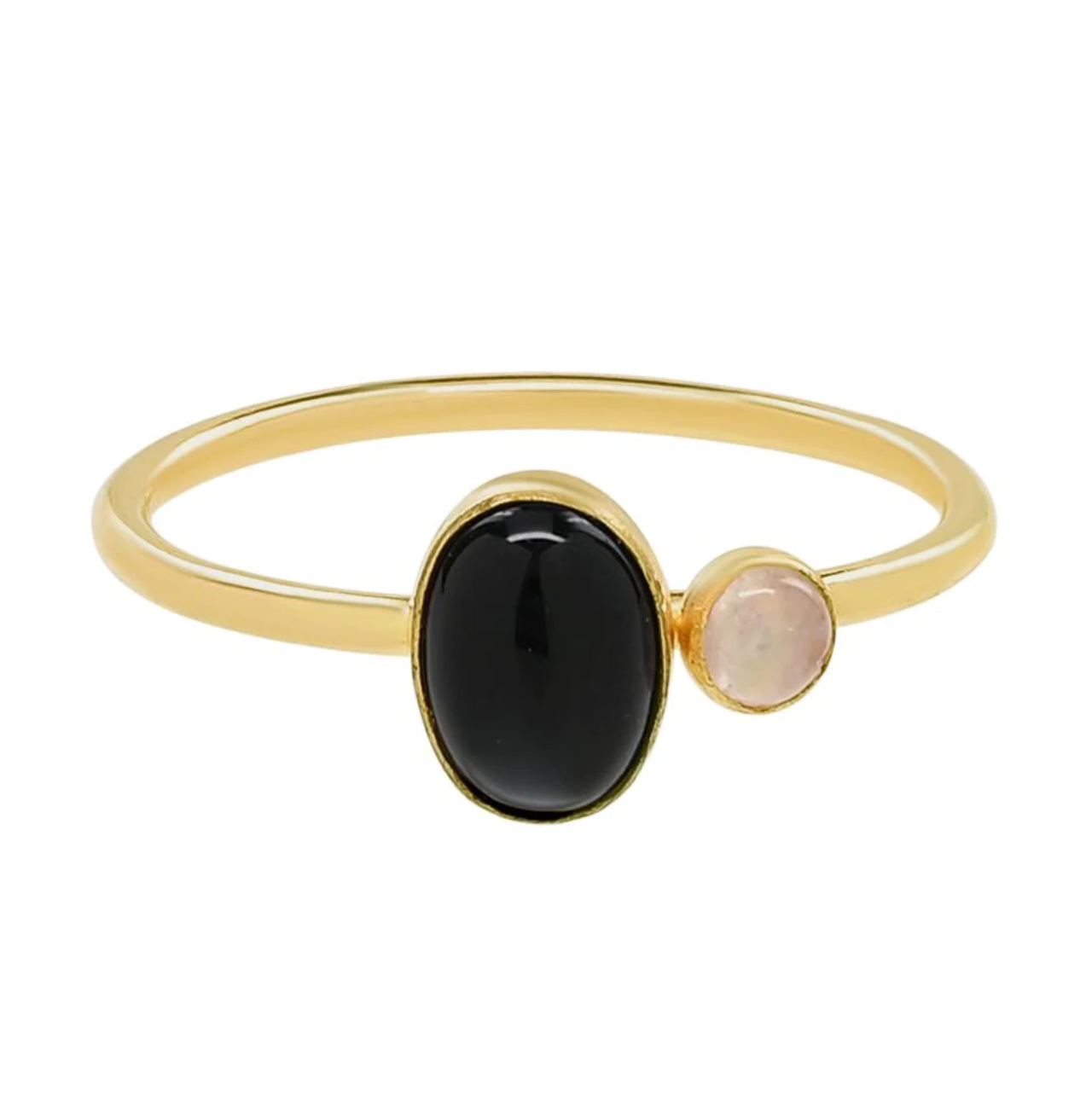 Azil Boutique + Duo Onyx & Moonstone Ring