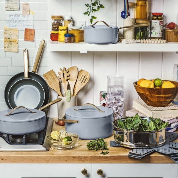 Kitchen Non-stick Clean Ceramic Cookware Set Kitchen Pots & Pans Set 16  Piece