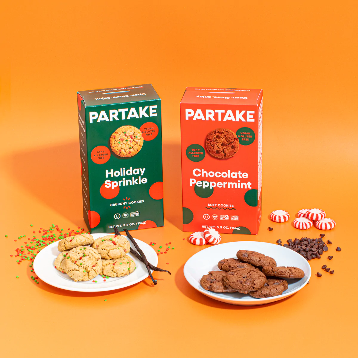 Partake Mini Cookies Snack Packs, Chocolate Chip
