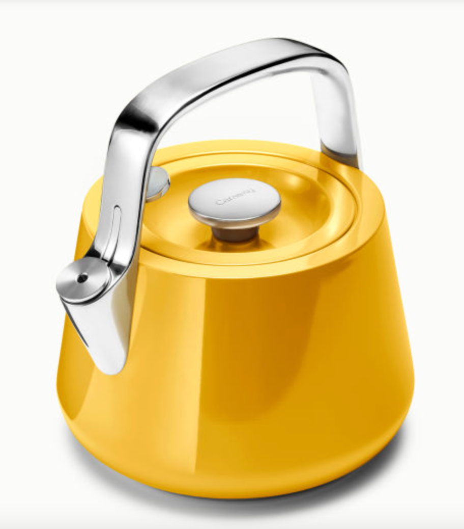 dunelm yellow retro kettle