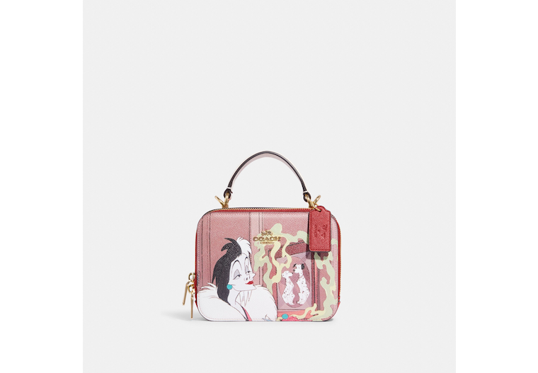 Coach + Disney X Coach Box Crossbody With Cruella Motif