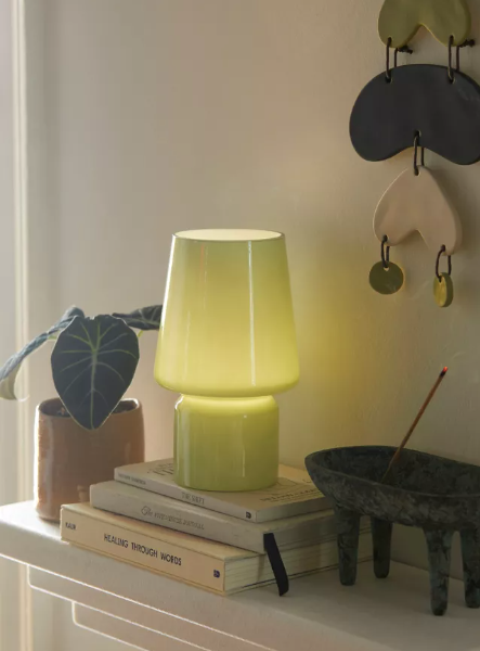 little glass table lamp urban outfitters