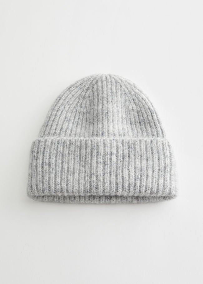 & Other Stories + Ribbed Mohair Blend Beanie