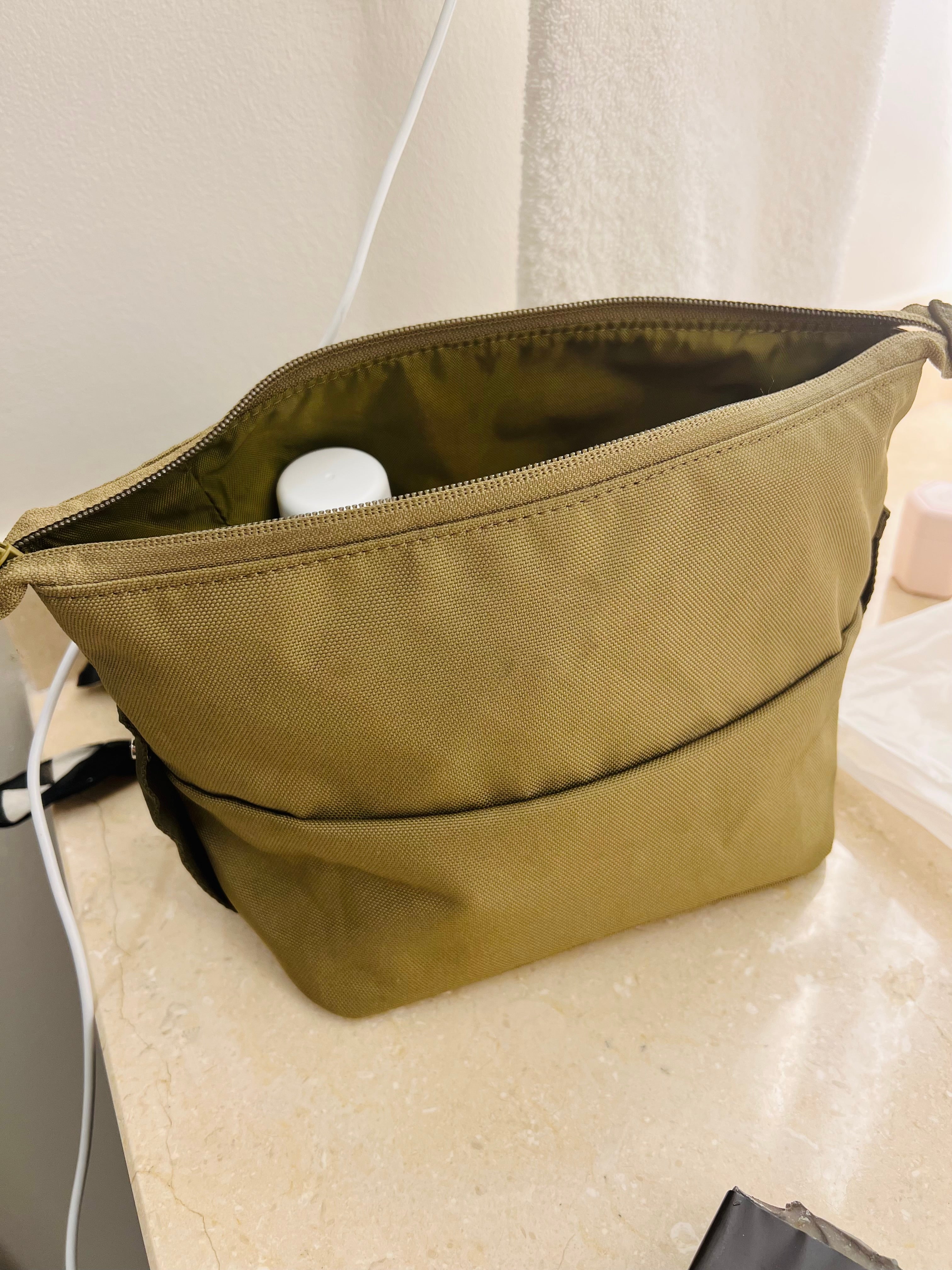 Beige Hobo Bag Large Medium Side Pockets Bag Crossbody Handmade  High-Quality Cotton Canvas Vegan Washable Zippered Traveler Classy Roomy