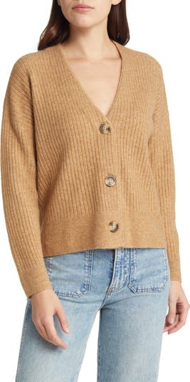 Madewell + Cameron Ribbed Crop Cardigan