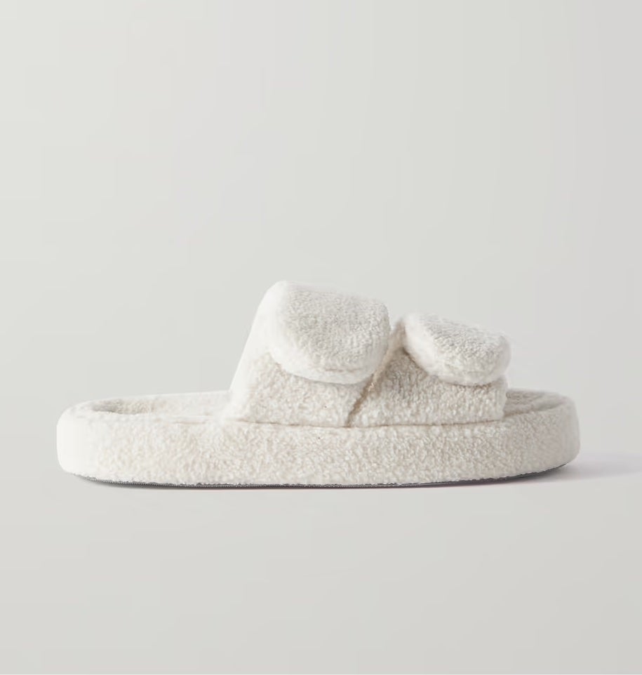 Skin Vera Recycled Fleece Platform Slides