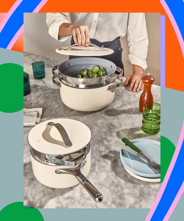 Best Ceramic Pots and Pans Colorful Cookware By Caraway