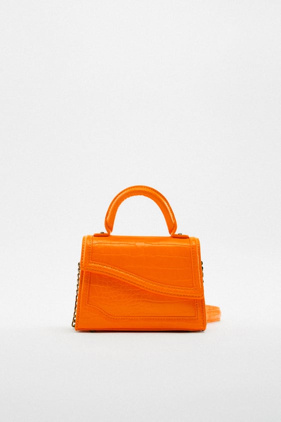 Zara deals orange bag