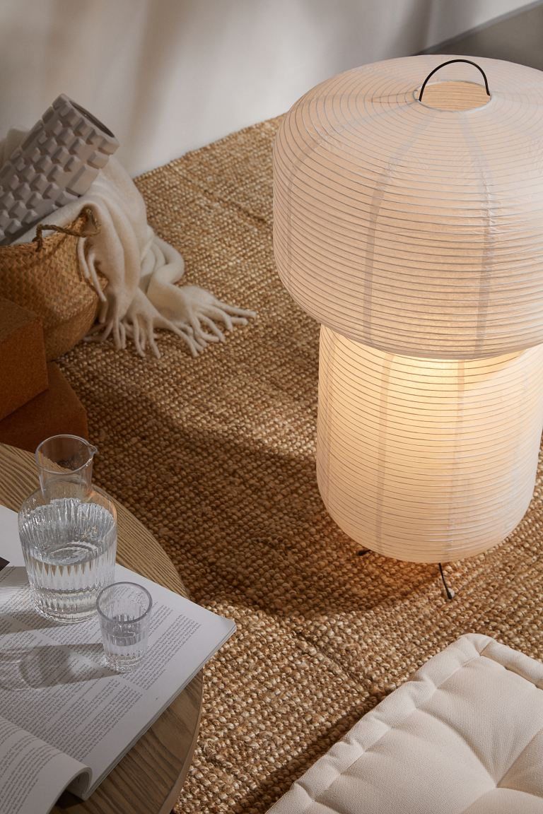 H M Rice paper floor lamp