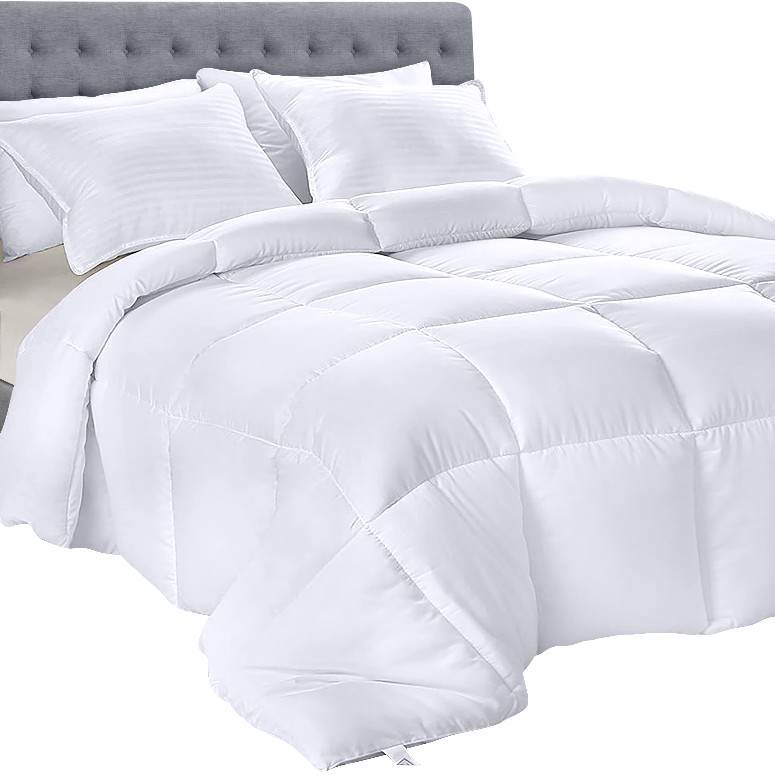 Utopia Bedding - 4 Piece Queen Bed Sheet Set - Soft Brushed Microfiber -  Black