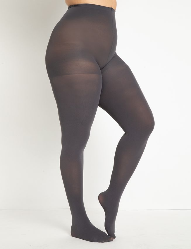 Dark Purple Opaque Tights Plus Size for Women - from XL to 5XL