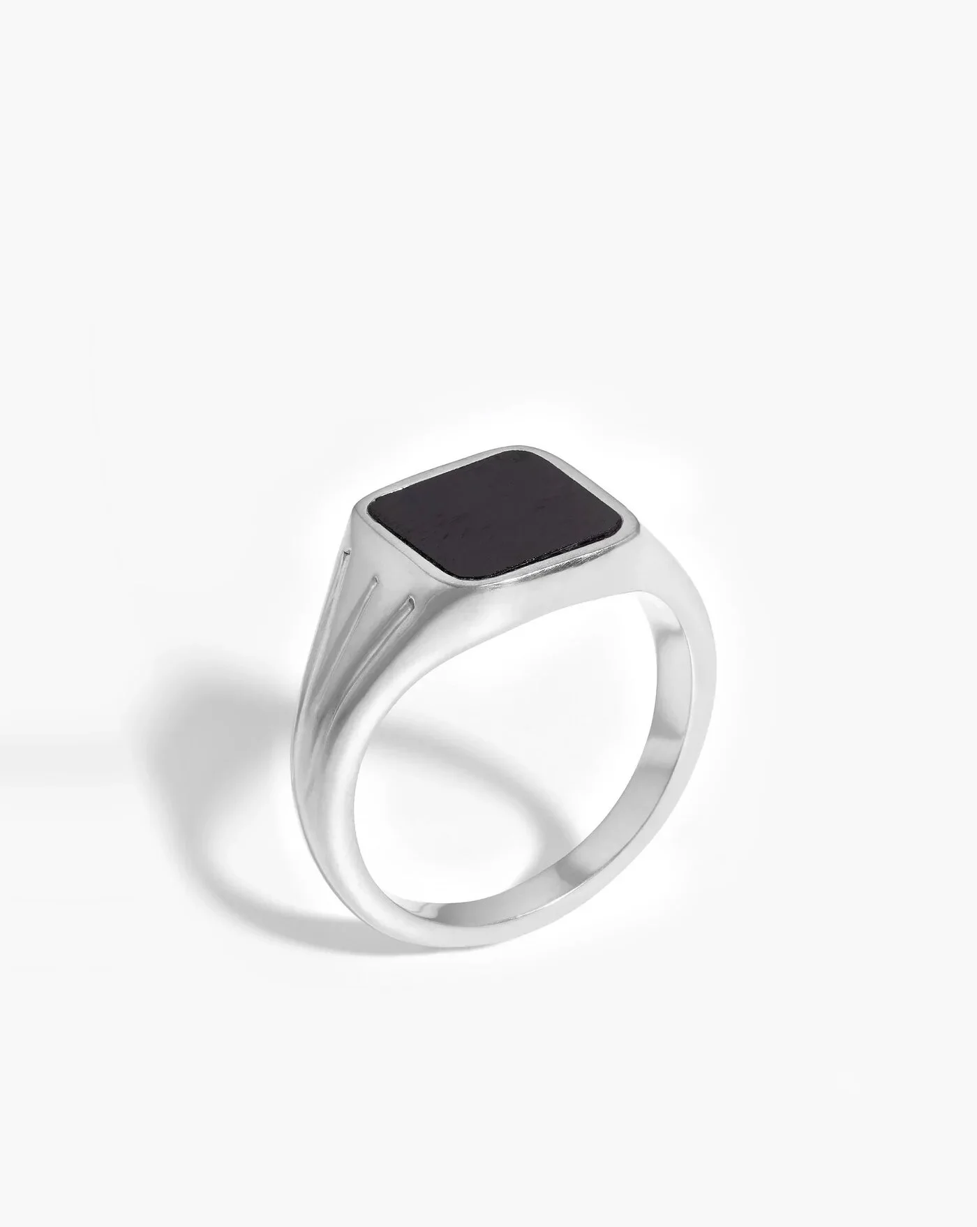 Missoma Fused Woven Gemstone Square Signet Ring