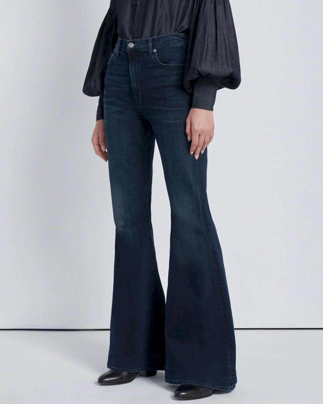 Mid-Rise Super-Flare Jeans