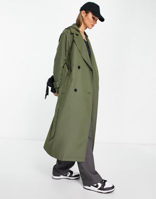 ASOS DESIGN + Trench Coat With Hood