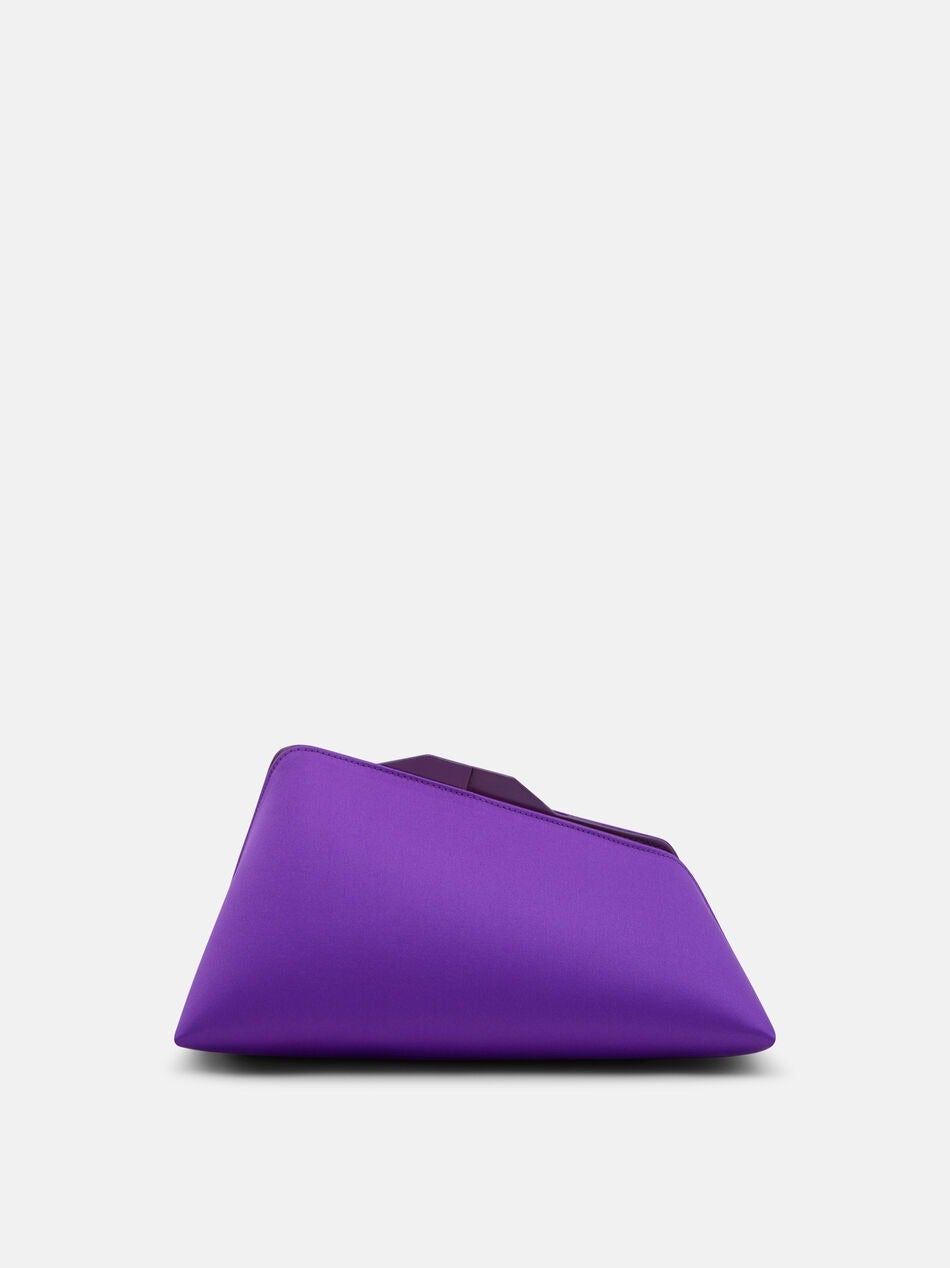 The Attico + “8.30PM” Violet Oversized Clutch