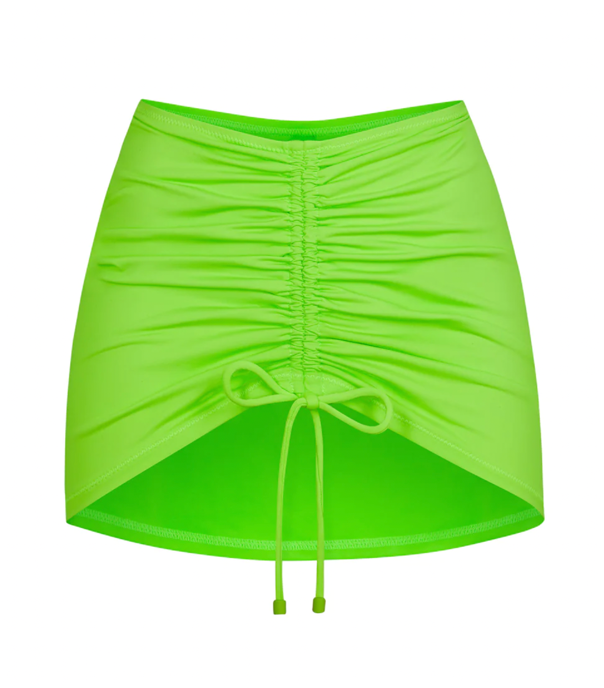 SKIMS, Swim, Skims Signature Swim Set Bandeau Shorts Neon Green Size M