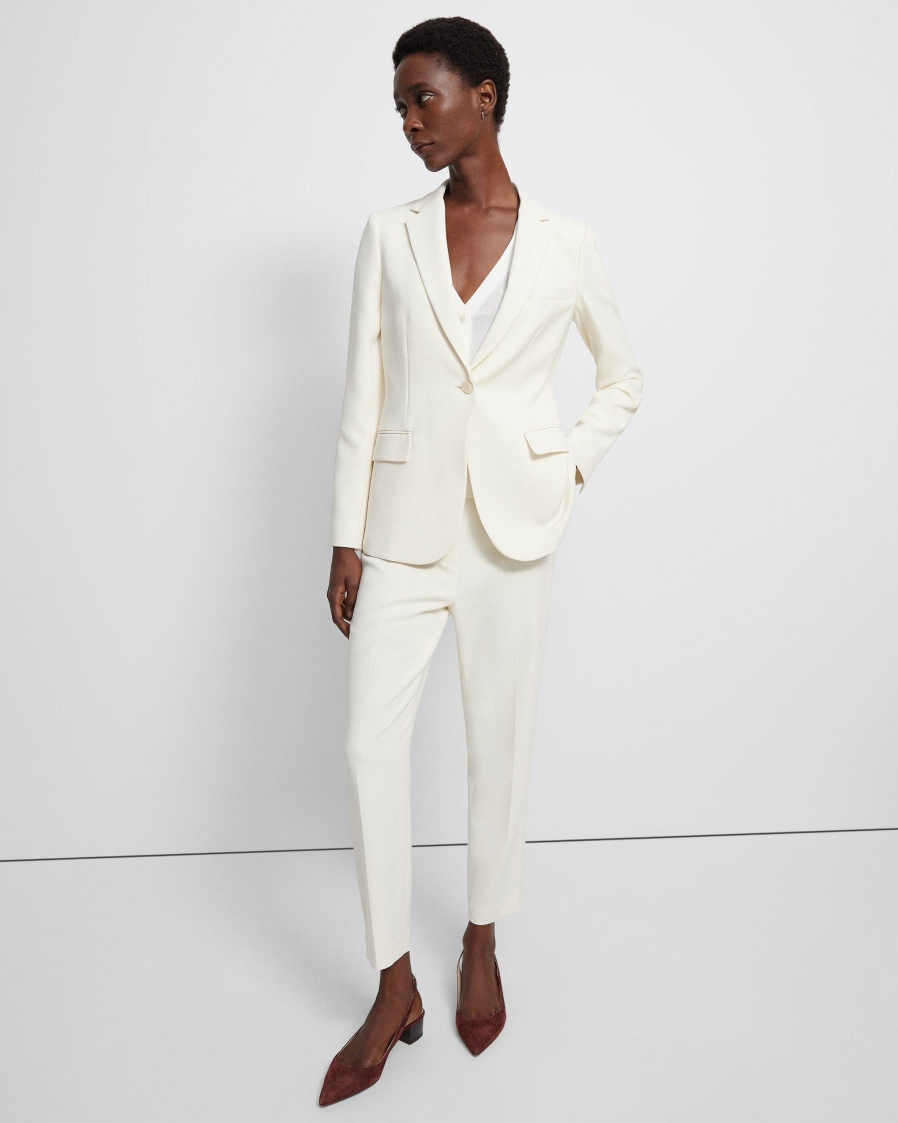 Theory + Staple Blazer in Admiral Crepe