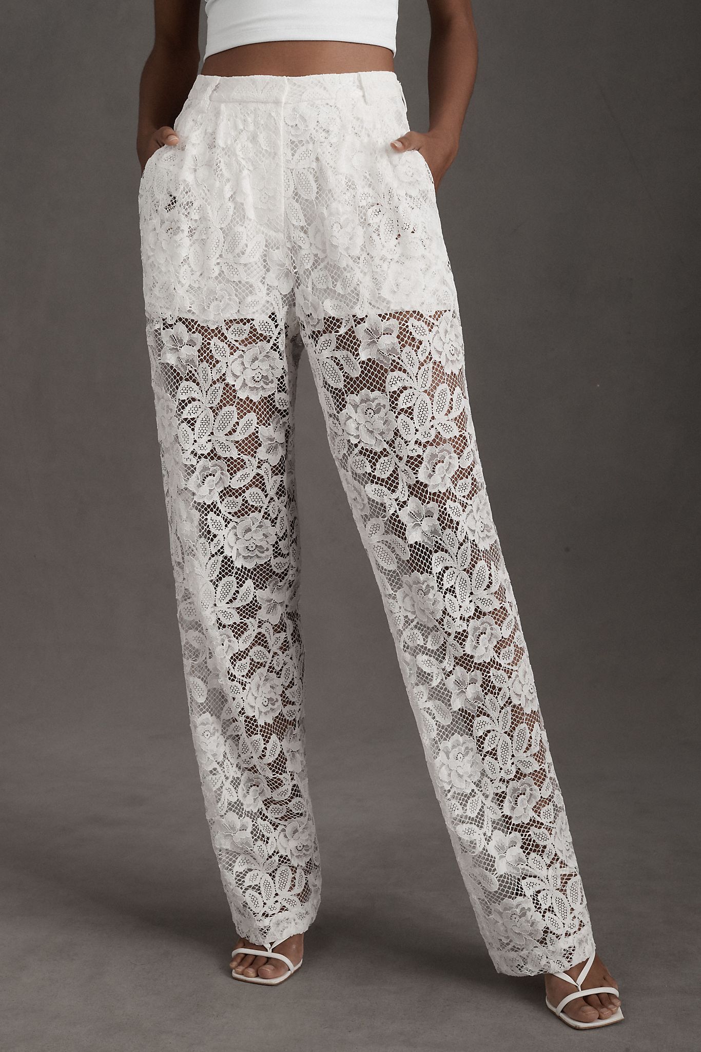 Lace pants 2025 with shorts underneath