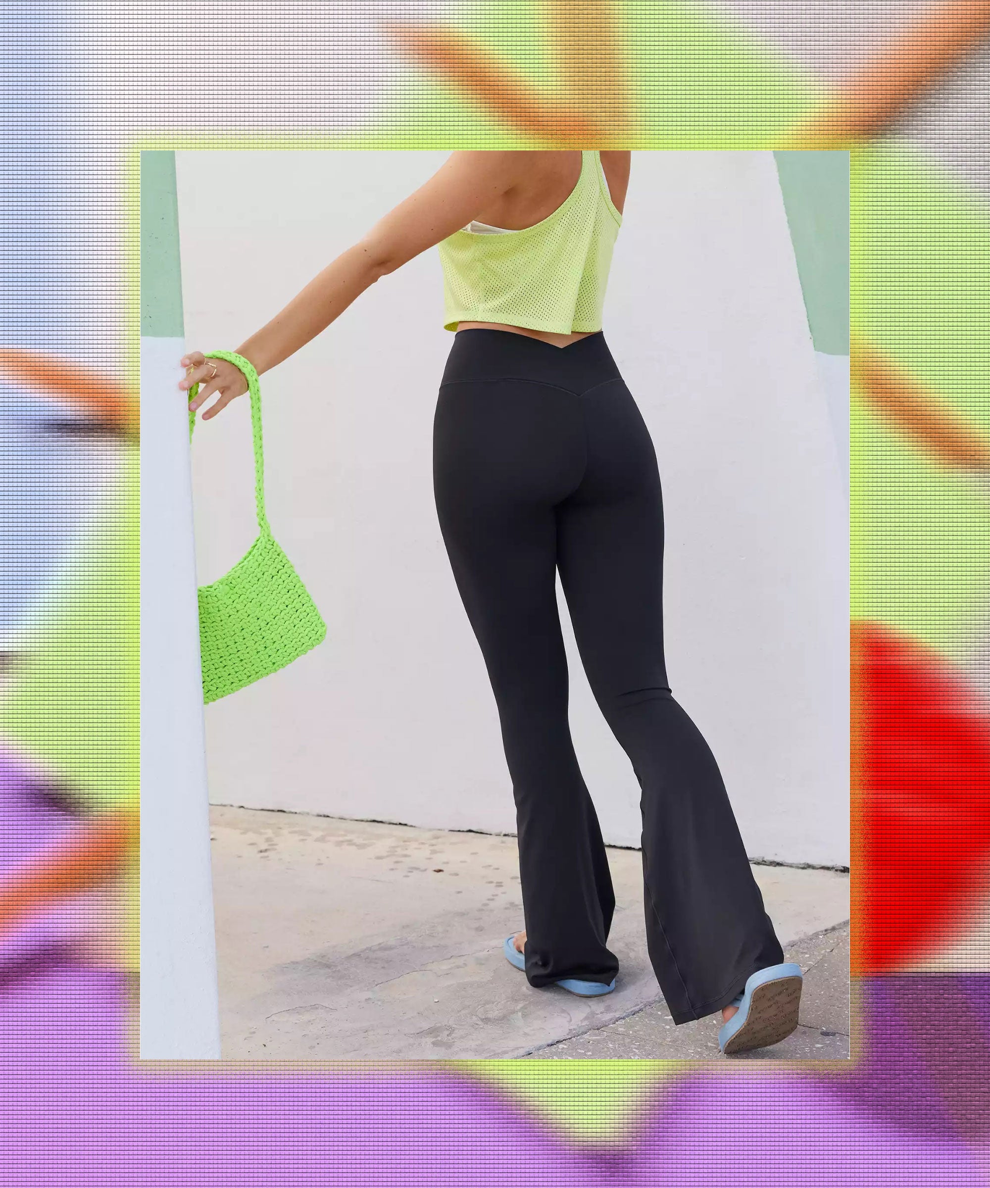 AERIE women’s offline super flare leggings Black size S $64.95