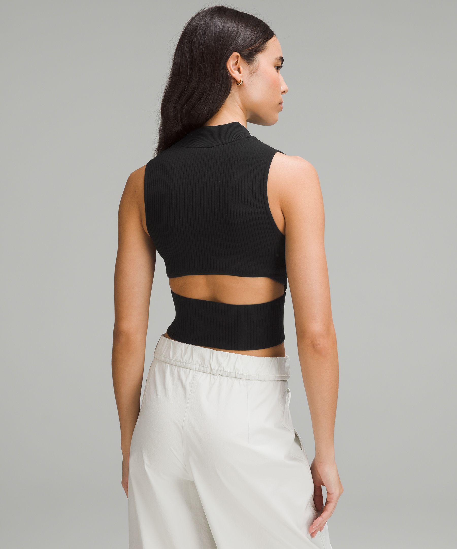 Lululemon + Open Back Half-Zip Sweater