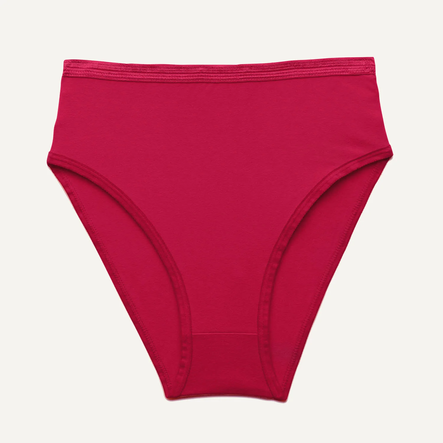 Women's Cotton Hipster Underwear with Lace Waistband - Auden™ Berry Purple S