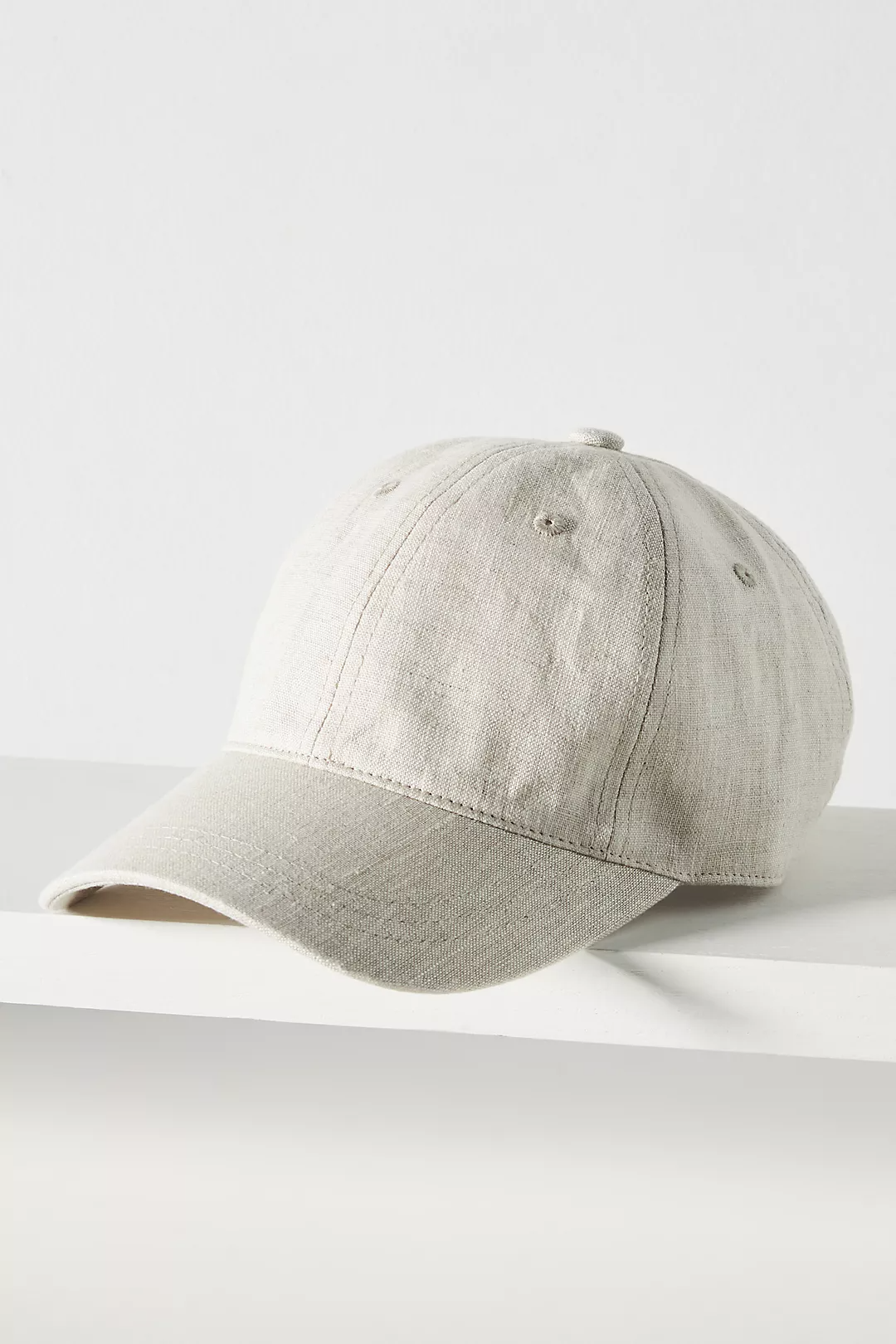 Anthropologie + Linen Baseball Cap