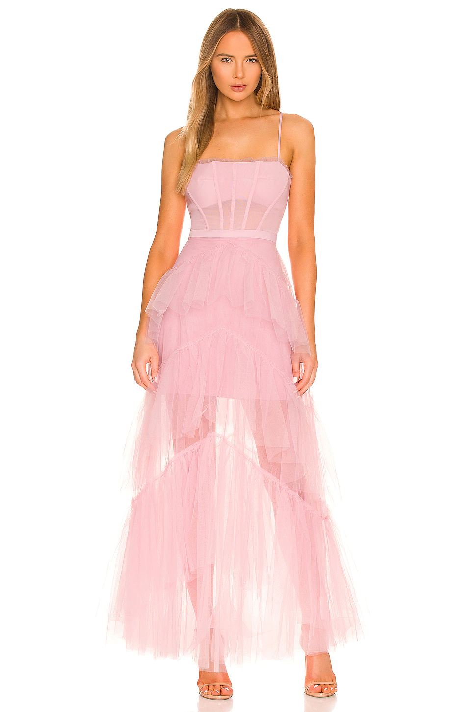 BCBG MAXAZRIA Corset Tulle Gown