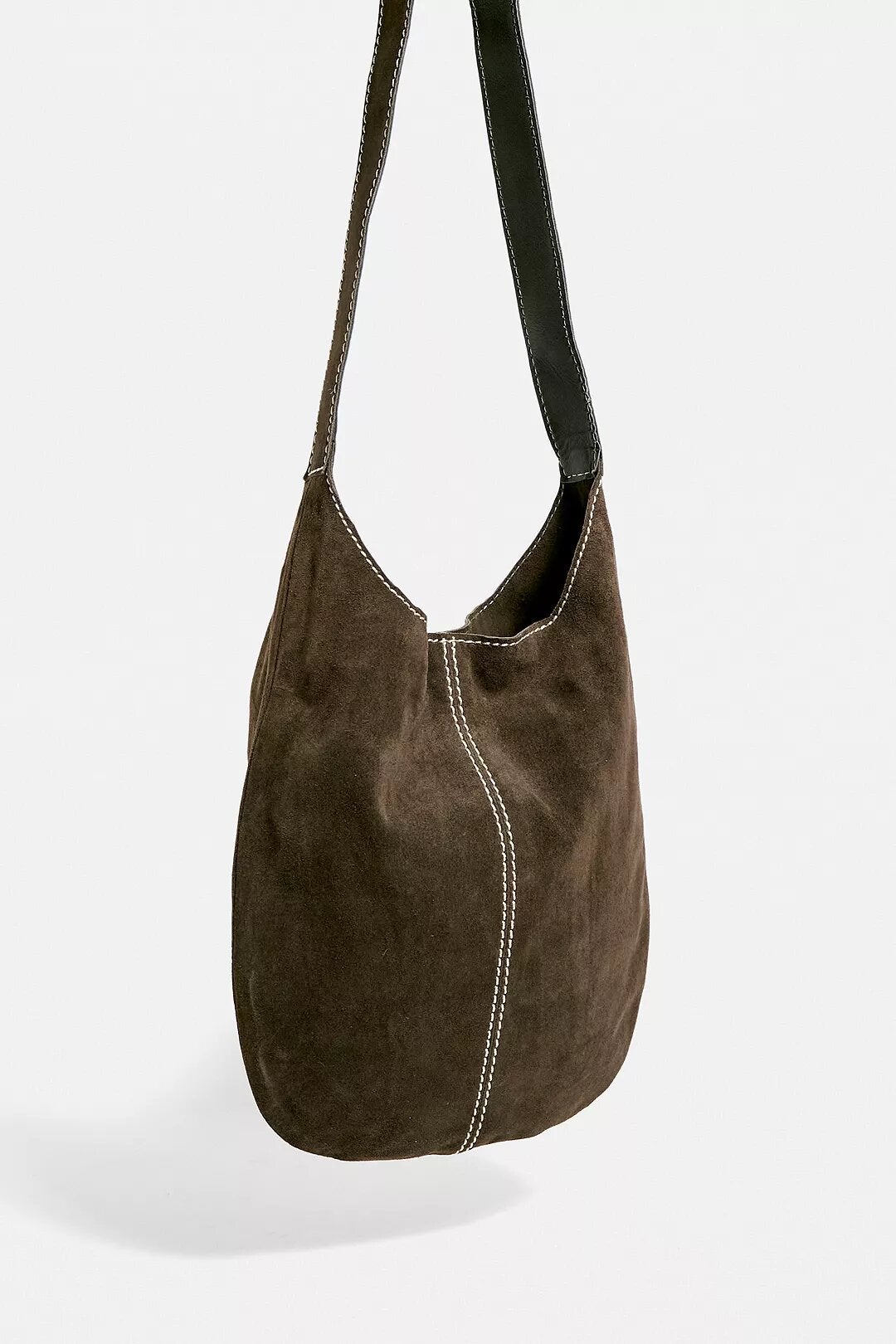 Suede best sale sling bag