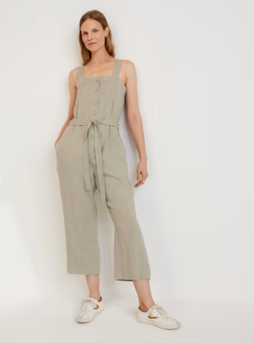 Floral Print Leather Strap Jumpsuit - Women - Ready-to-Wear
