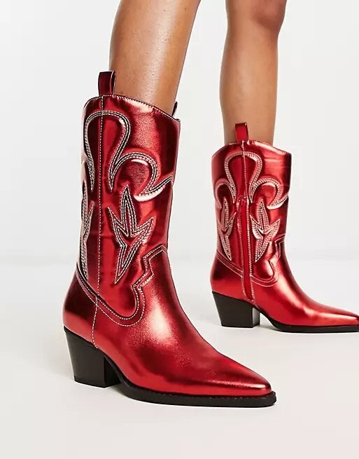 Public desire 2024 red boots