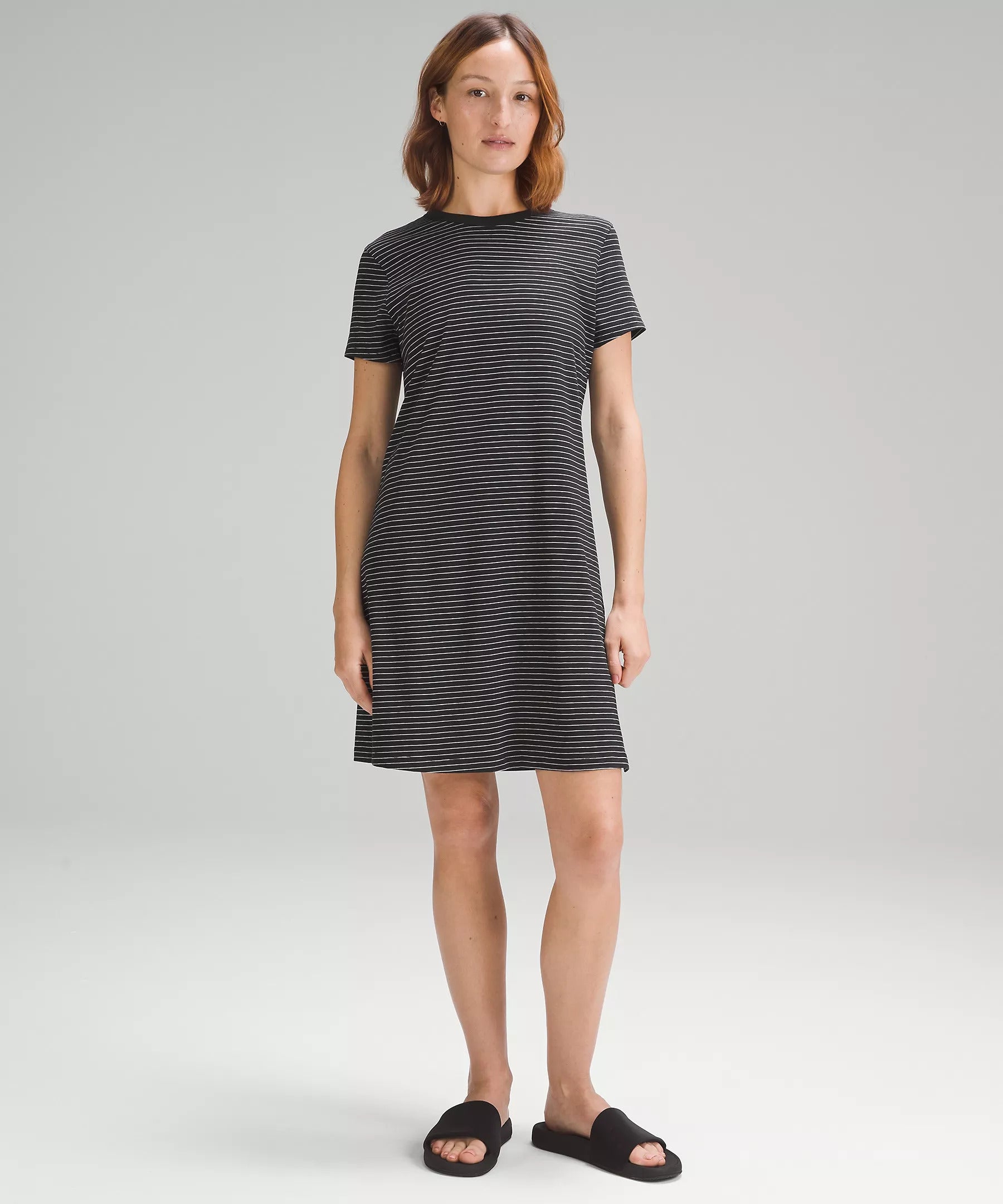 Lululemon Classic Fit Cotton Blend T Shirt Dress 0772