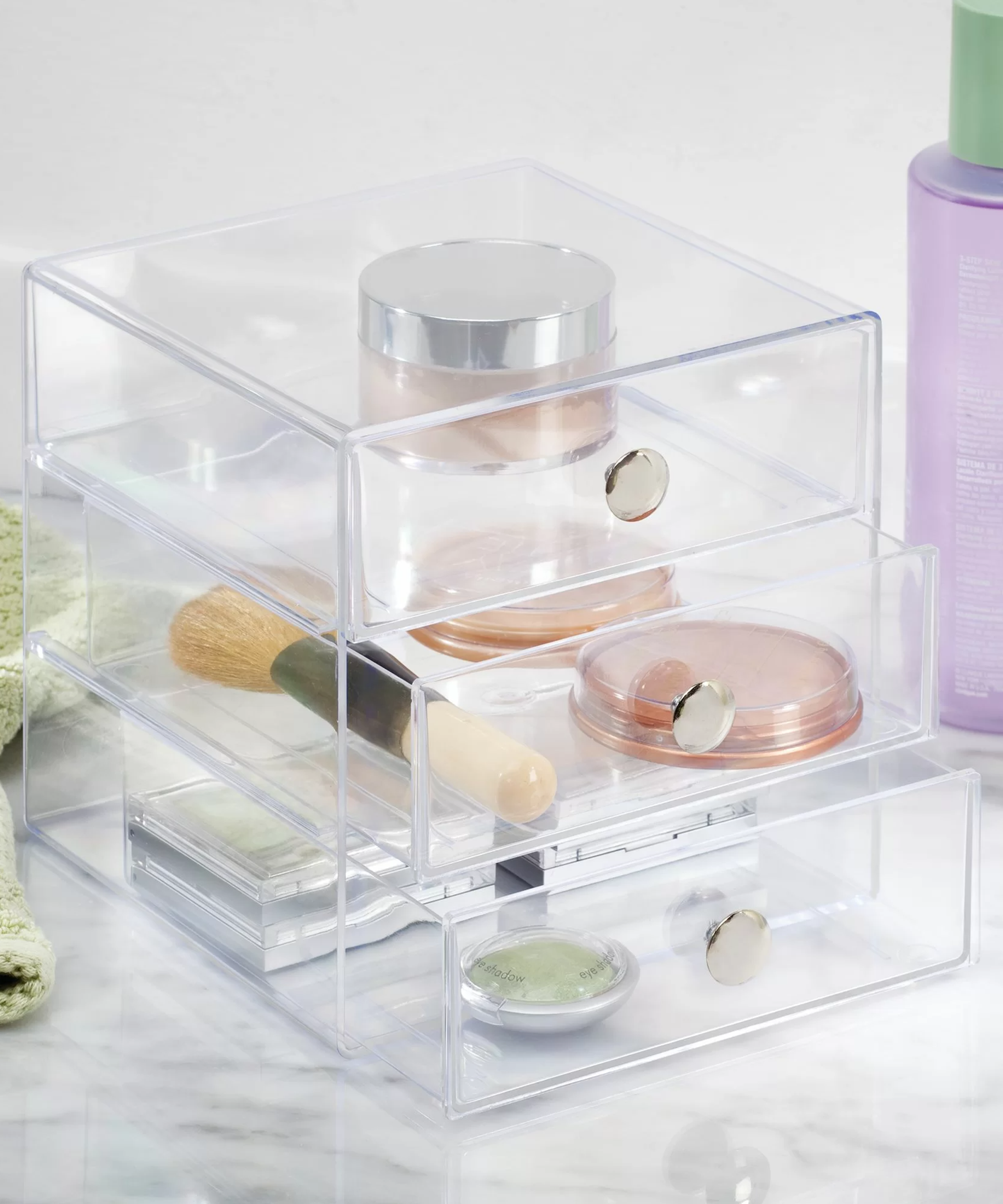 Wall Mounted 3 Slot Clear Acrylic Marker Holder, Tabletop Marker Organizer  Caddy