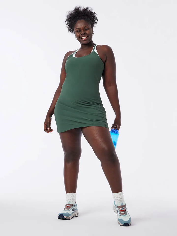 The cutest activewear dress for everyday! Has built in shorts