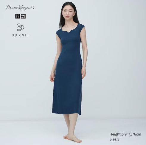 Check styling ideas for「3D Knit Sleeveless Dress (Mame Kurogouchi)」