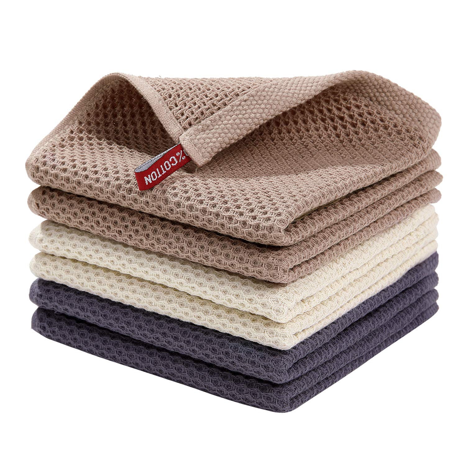 Homaxy 100 Cotton Waffle Weave Kitchen Dish Cloths   11378514 