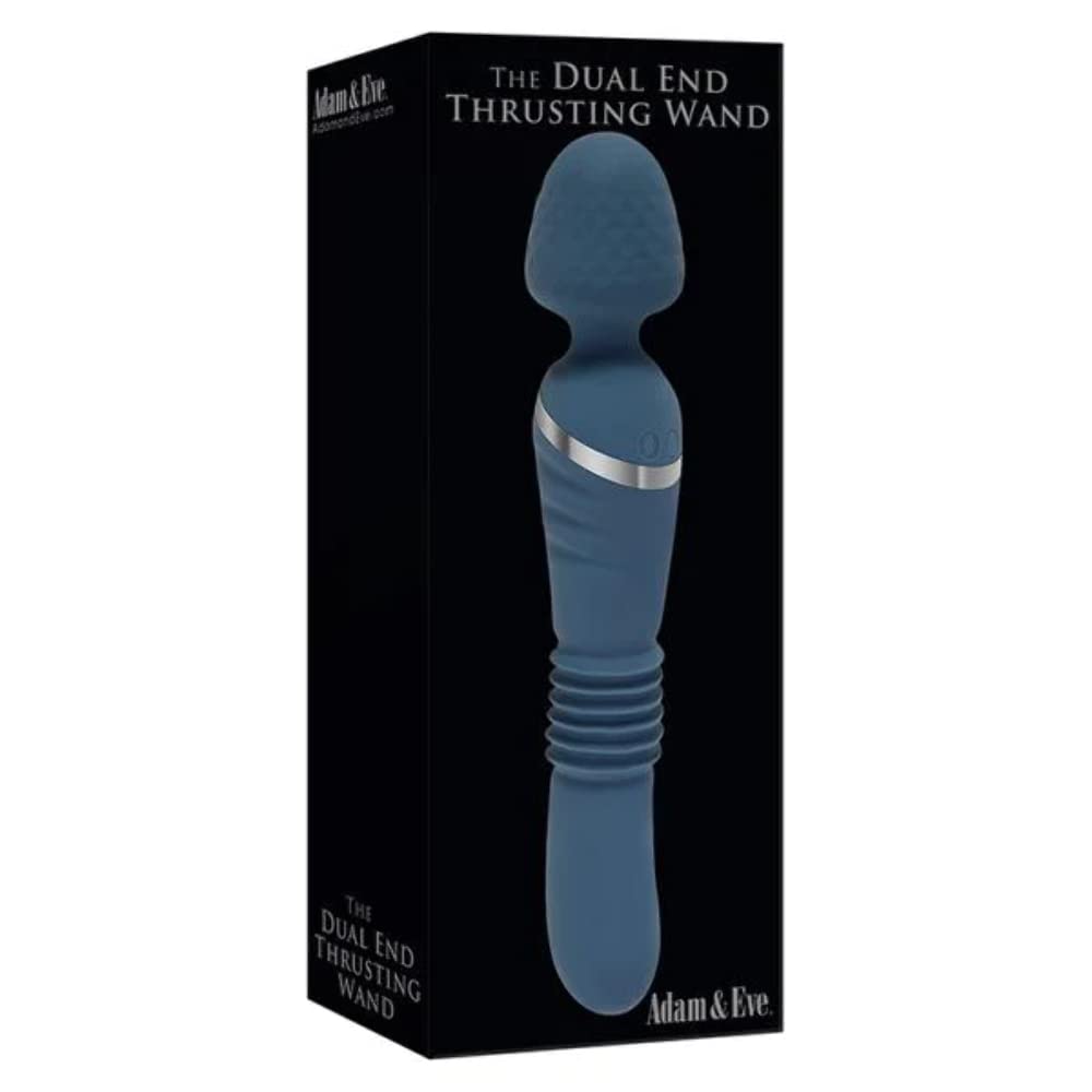 Evolved Novelties Dual Ended Thrusting Wand Rechargeable Silicone Vibrator 