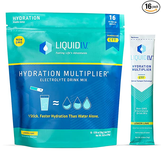 Liquid I.V. + Hydration Multiplier Lemon Lime Powder Packets